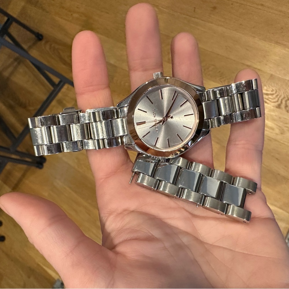 Michael Kors Two Tone Watch - Rose Gold and Silver